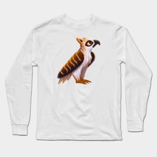 Cute Hawk Drawing Long Sleeve T-Shirt